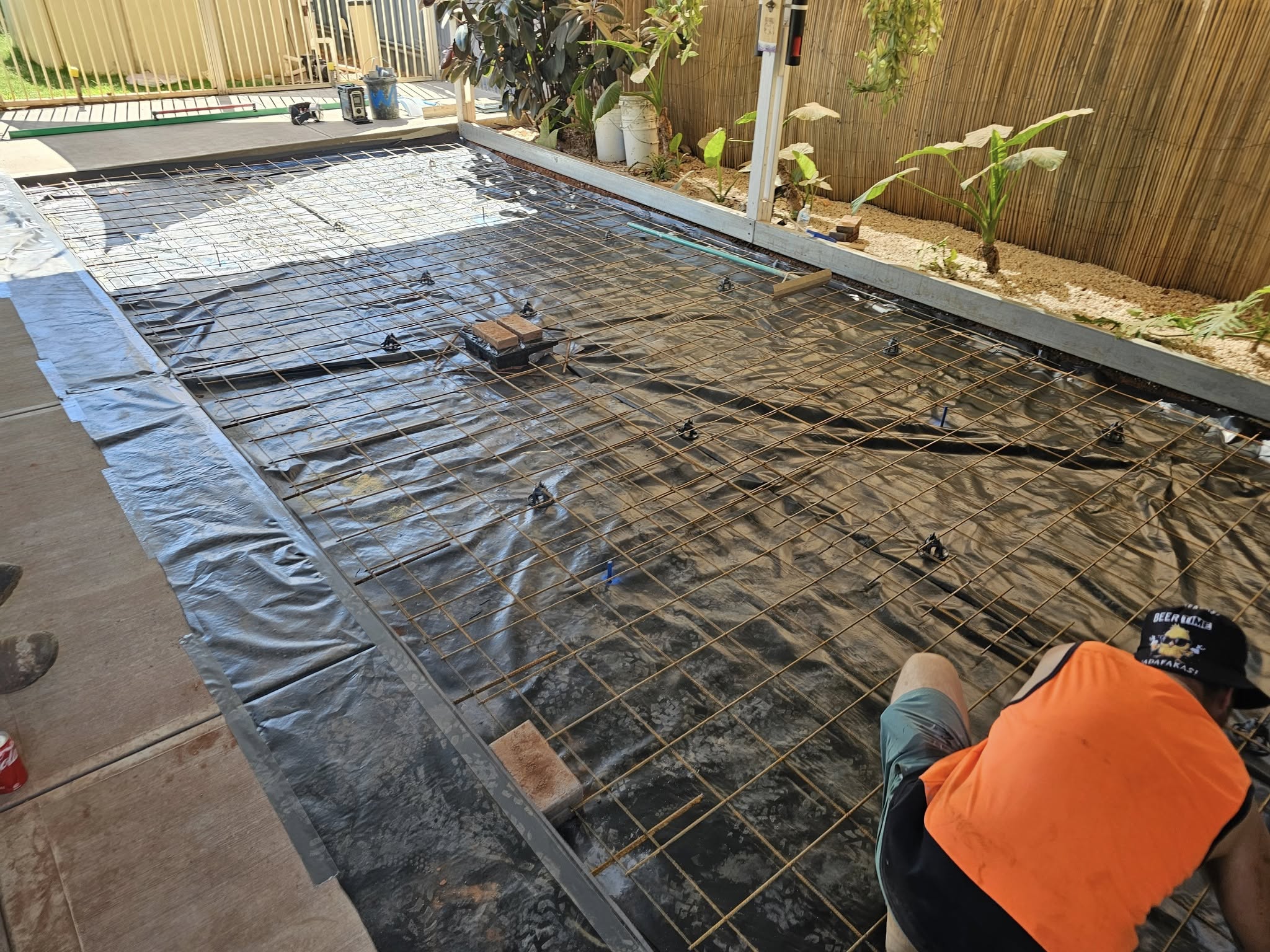 Patio before